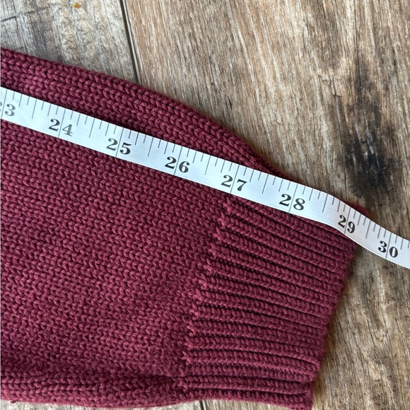 Polo Ralph Lauren V-Neck Burgandy Sweater 100% Cotton Men's Size L - Picture 9 of 12
